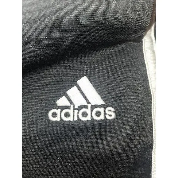 Adidas kids Black Track Pants with White Stripes - Picture 3 of 4